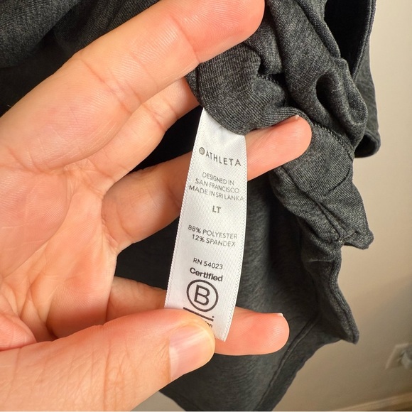 Athleta Uptempo Pullover Hoodie Sweatshirt Athleisure Lounge Wear LT Large Tall - Picture 5 of 6